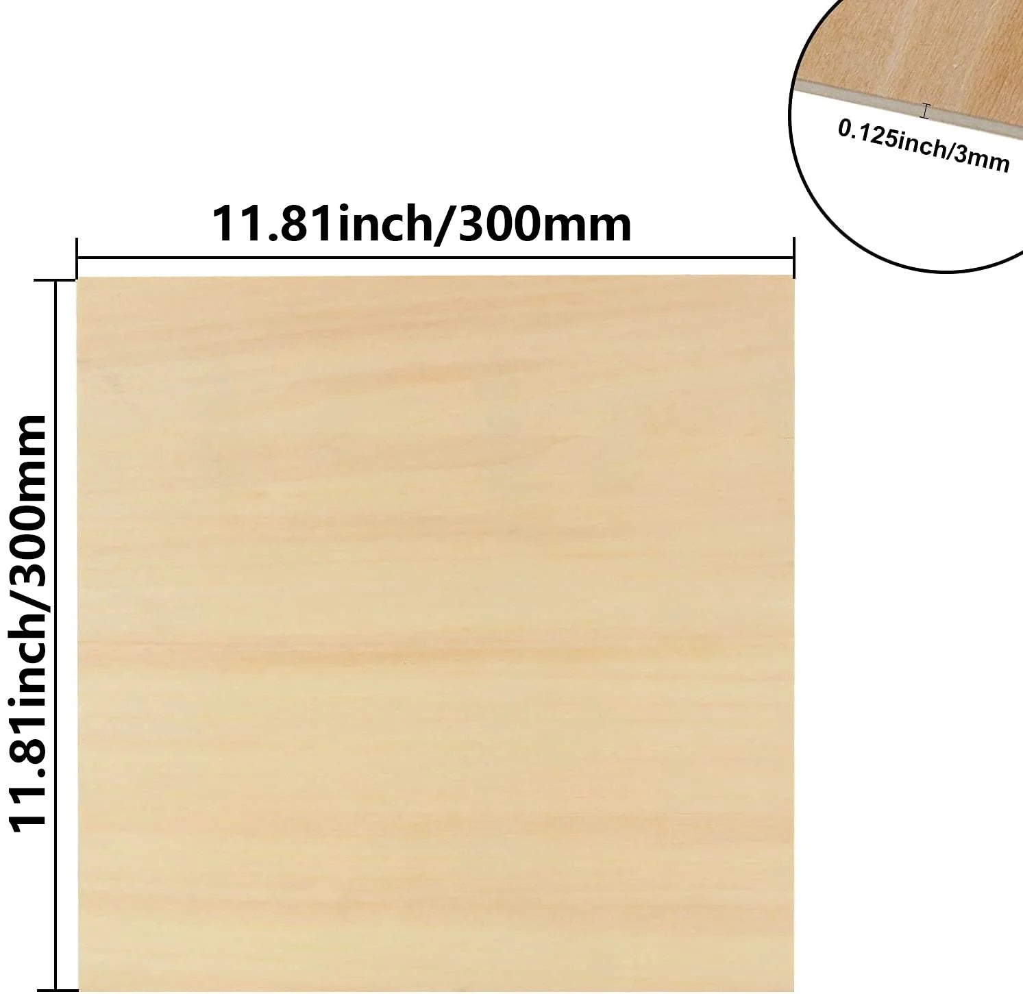 Veneered Wood Sheets for laser engraving and cutting