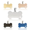 Two Trees 60PCS Stainless steel Bone Pet ID Tag - Mix Colors