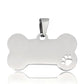 Twotrees 60PCS Stainless steel Bone Pet ID Tag