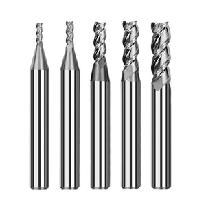 Two Trees 5PCS HRC55 3 Flute End Mills Tungsten Carbide
