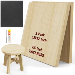 Twotrees CNC Wood Blanks - Pine Board short stool DIY kits