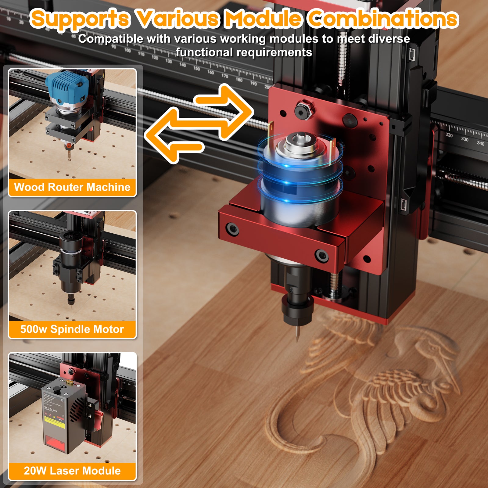 Twotrees TTC-450 PRO CNC Router Machine