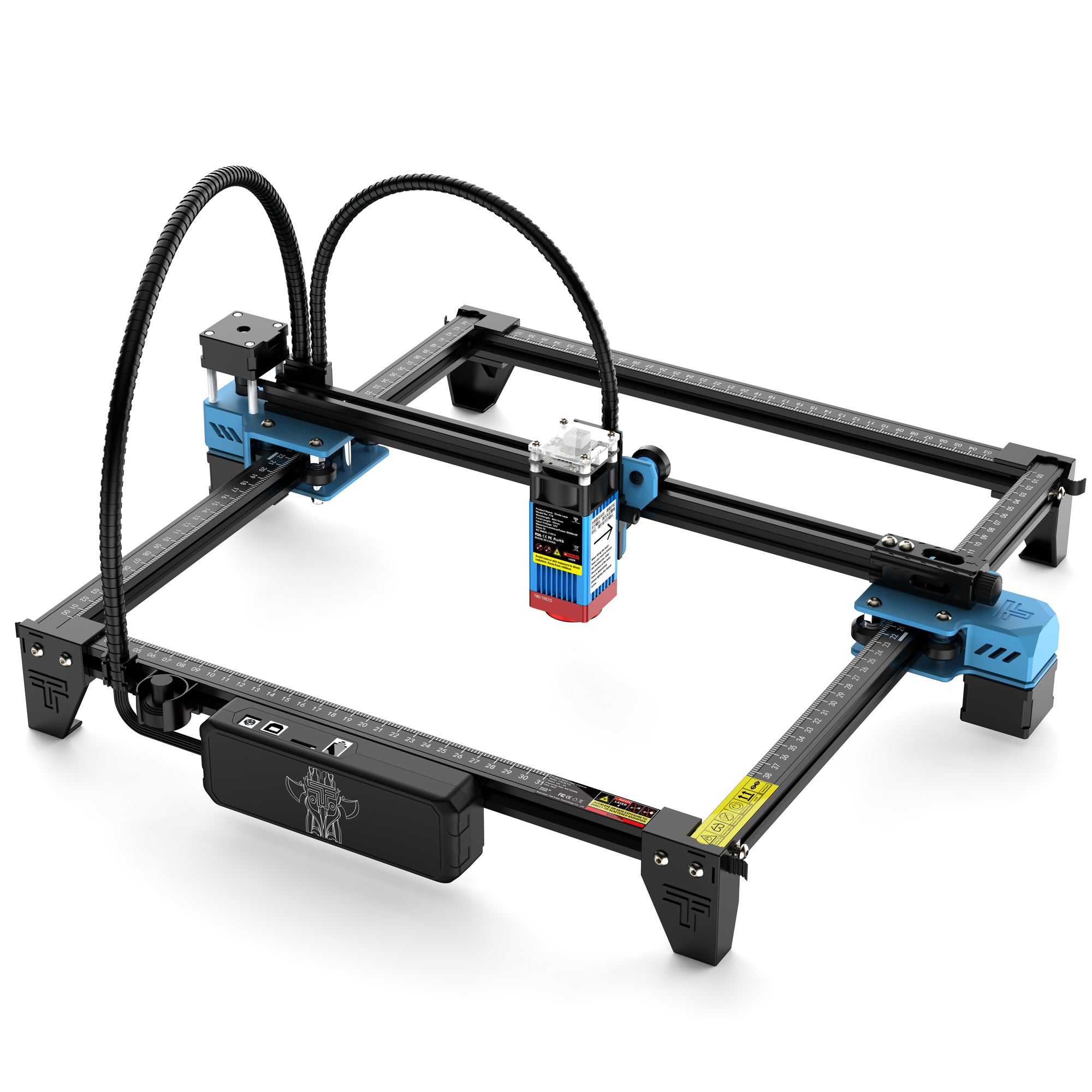 wotrees TTS-55 Pro 20W Machine de gravure laser pour la fabrication de  puzzles en bois 3D, machine de découpe de 5,5 W de puissance laser, point  compressé à mise au point fixe, machine à graver pour : : Bricolage