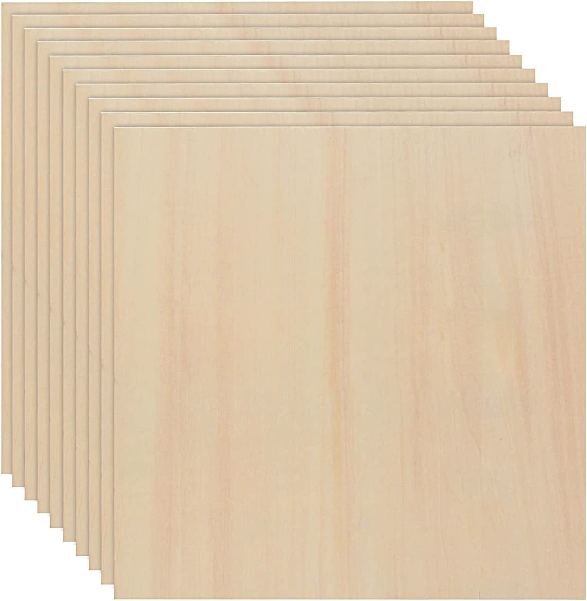 20 PCS Basswood Sheets 12X12 Inch Unfinished Square Wood Pieces for Crafting  Ply