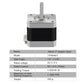 Two Trees Nema 17 Stepper Motor 5PCS 17HS4401 NEMA17 42 Motor 4-Lead 42BYGH 1.5A with DuPont Line for 3D Printer and CNC