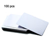 Two Trees 100 Pcs Metal Business Card 0.2mm Thickness Aluminum Alloy Blanks Card - Silver