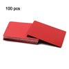 Two Trees 100 Pcs Metal Business Card 0.2mm Thickness Aluminum Alloy Blanks Card - Red