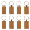 Holz-ID-Tags, blanko, rechteckig, Holz-Schlüsselanhänger zum Selbermachen - Rechteckig