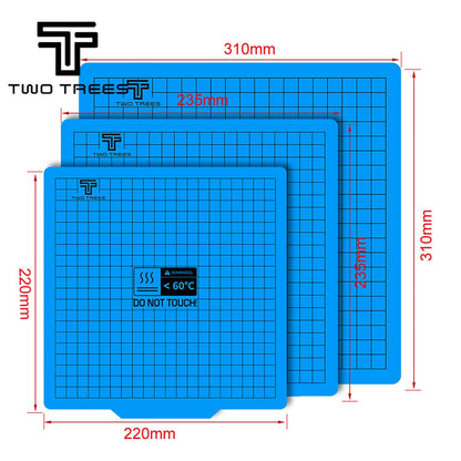 Twotrees Quadratischer Heizbettaufkleber, Heizbett-Bauplattenband, Oberflächenflexplatte für Ender 3 